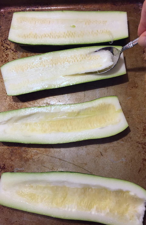 Zucchini for Healthy Pizza Boats-www.saras-house.com