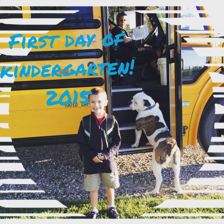 First Day of Kindergarten-2015 at www.saras-house.com
